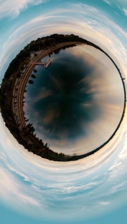  A fisheye image