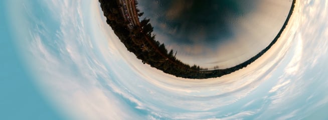 A fisheye image